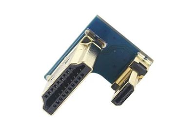 HDMI adapter microHDMI Male/HDMI Male 180deg