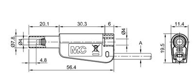 4mm BANANA PLUG BLACK 32A 1000V