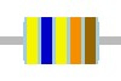 METAL FILM RESISTOR 0,6W: 464kohm