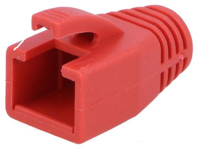 RJ45 (8P8C) CONNECTOR RUBBER BOOT GRAY FOR 8mm CABLE