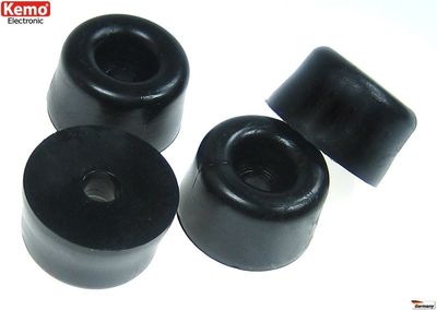 ENCLOSURE RUBBER FEET 50PCS 22x13mm black ENCLOSURE RUBBER FEET 50PCS 22x13mm black