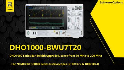 Rigol DHO1000 70MHz to 200MHz Option license