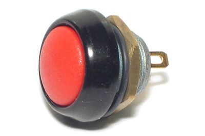 Normally closed pushbutton switch IP67 0,4A 32VAC red