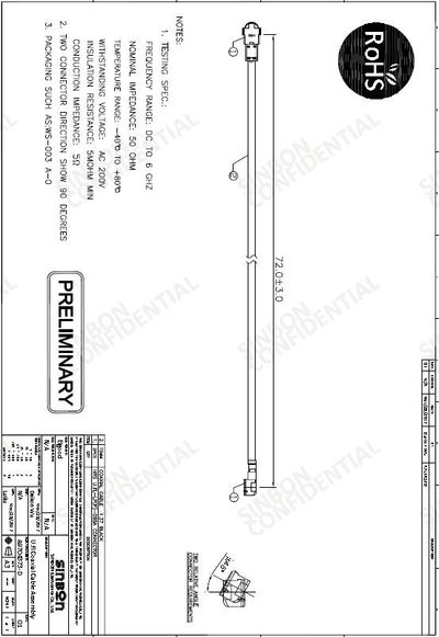 U.FL-2LP-088A OD1,37mm L 72mm Black