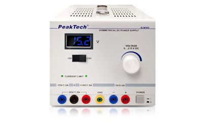 PeakTech 6300 SYMMETRICAL POWER SUPPLY +/- 15 V DC