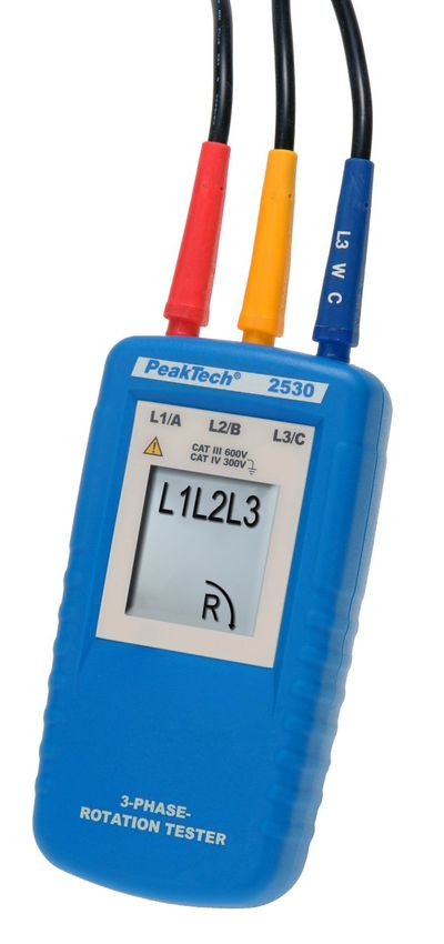 PeakTech 2530 3-phase direction indicator