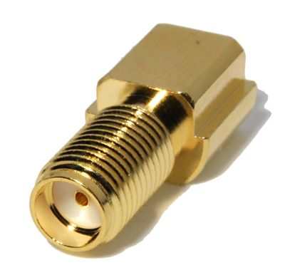 SMA(F) S/T bulkhead jack PCB edge SMD mount