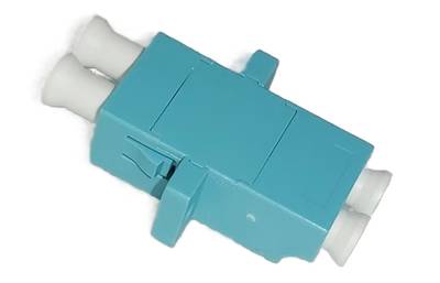 LC Duplex Adapter OM3 Aqua Zr sleeve