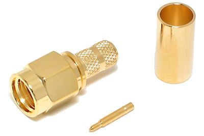 SMA-CONNECTOR MALE CRIMP FOR RG58 CABLE