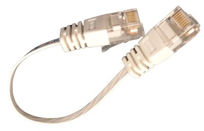 CAT6 FLAT CABLE U/UTP 0,15m white