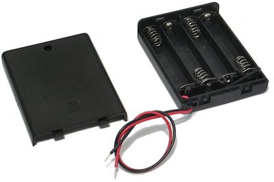 BATTERY HOLDER 4x AAA WITH COVER