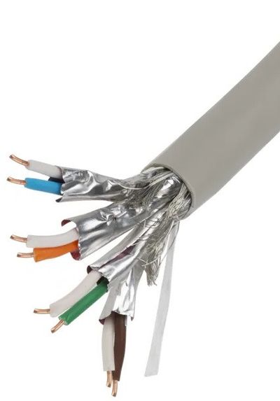 Cat 7+ Cable, S/FTP, LSZH, 4 Pair, AWG 23, Indoor CPR Dca GRAY