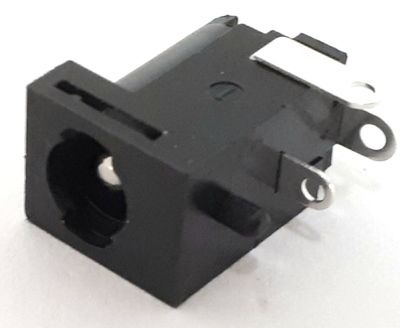 DC PCB SOCKET 2,5/5,5mm WITH SWITCH AND BAYONET LOCK