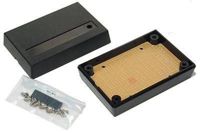 SMALL ABS BOX WITH PCB PROTOTYPING BOARD 30x59x88mm