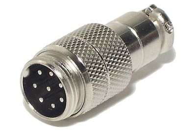 MIC CONNECTOR 8-PIN MALE