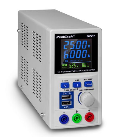 PeakTech 6227 POWER SUPPLY 1CH 0-60VDC 6A