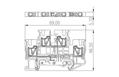 Dinkle DPP2.5N-PE, GTB, pushin, 0.14-4mm2, GY Dinkle DPP2.5N-PE, GTB, pushin, 0.14-4mm2, GY