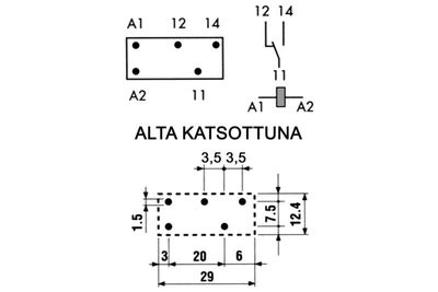 PCB RELAY SPDT 10A 230VAC