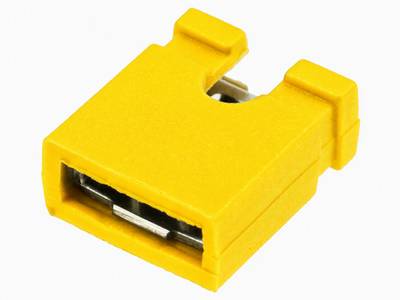 PCB JUMPER R2,54 YELLOW