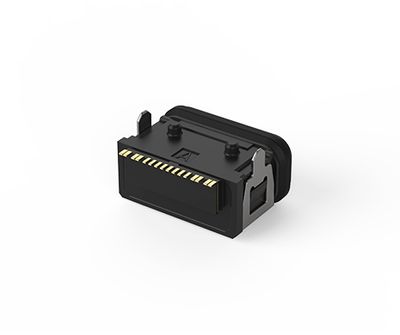 USB-C waterproof connector 16pin single row SMD