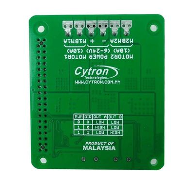 Cytron RASPBERRY MOTOR HAT 10A 6V-24V 2CH Cytron RASPBERRY MOTOR HAT 10A 6V-24V 2CH