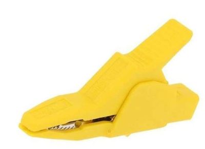 4mm CROCODILE CLIP "BIG MOUTH" YELLOW