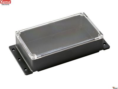 PLASTIC ENCLOSURE 121x71x31mm transparent
