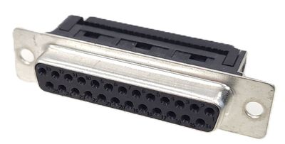 D25 female connector for flat cable