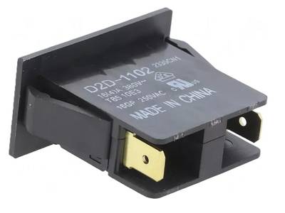 SAFETY DOOR SWITCH 1-POLE (ON)/OFF 16A 250VAC 30x12.4x3