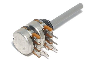 POTENTIOMETER STEREO 4mm LOG 100kohm