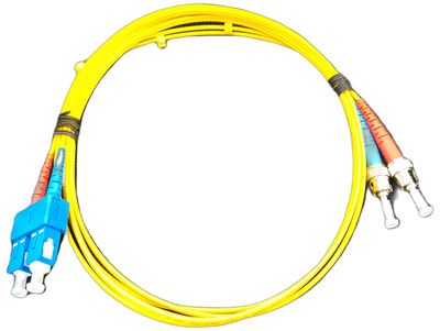 SINGLEMODE SM ST/APC-SC/UPC DUPLEX PATCHCORD 2m