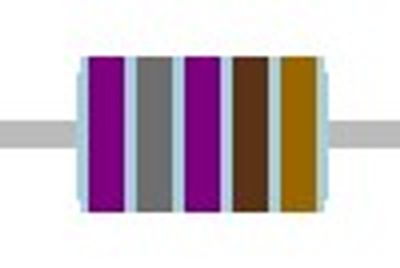 METAL FILM RESISTOR 0,6W: 7,87kohm