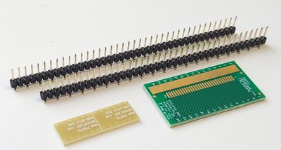 Surface-mount connection adapter FFC 30-pin R1mm-2,54mm