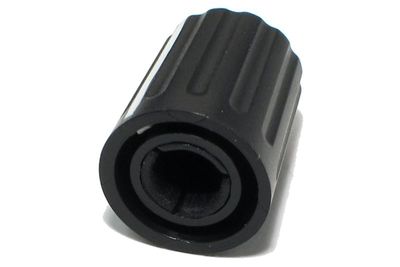 CONTROL KNOB 6mm AXIS Ø14mm BLACK