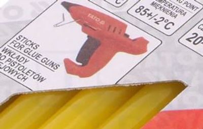 HOT GLUE STICK 7mm YELLOW 12pcs