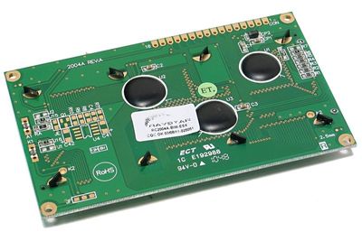 LCD DISPLAY 4x20 BLUE/WHITE WITH LED BACKLIGHT