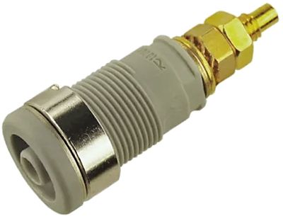 4mm SAFETY BANANA SOCKET GREY 4mm SAFETY BANANA SOCKET GREY