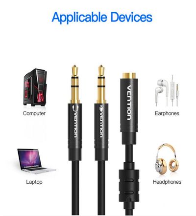 Vention 3,5mm STEREO SPLITTER 0,3m