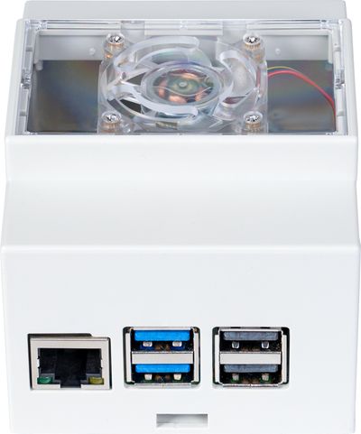 Joy-IT Raspberry Pi 5 DIN Rail Housing white Joy-IT Raspberry Pi 5 DIN Rail Housing white