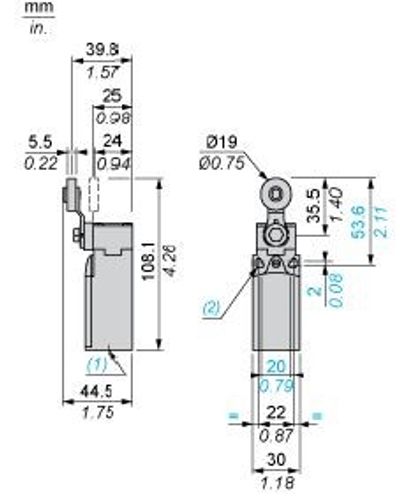 Limit switch XCKN2118P20 10A Limit switch XCKN2118P20 10A