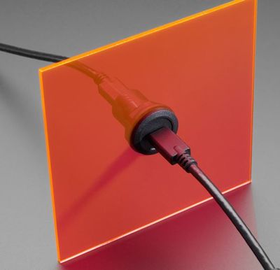 USB C Jack to USB C Jack Round Panel Mount Adapter