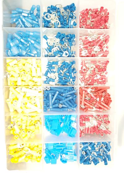 SOLDERLESS TERMINAL ASSORTMENT 1000 pcs SOLDERLESS TERMINAL ASSORTMENT 1000 pcs