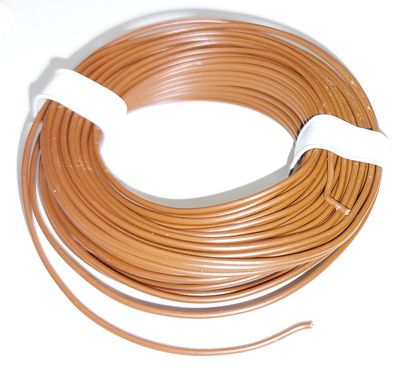 EQUIPMENT WIRE Ø0,5mm BROWN 10m
