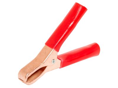 BATTERY CLAMP 75mm RED