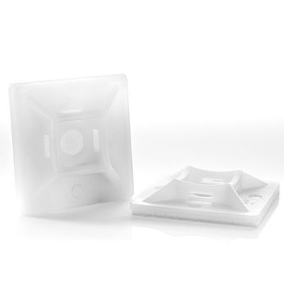 SADDLE TIE MOUNT 19x19mm WHITE 100pcs SADDLE TIE MOUNT 19x19mm WHITE 100pcs