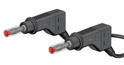 4mm SAFETY TEST LEAD BLACK 1m