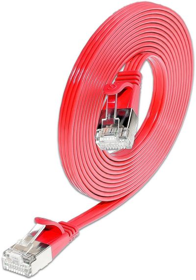 CAT6 FLAT NETWORK CABLE U/FTP 2,0m red CAT6 FLAT NETWORK CABLE U/FTP 2,0m red