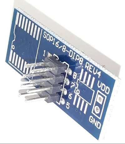 SOIC-8 TEST CLIP + DIP-adapter