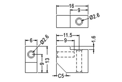 PLASTIC MOUNTING COUPLER AND PCB SUPPORT