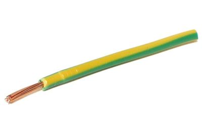 EQUIPMENT WIRE 0,75mm2 YELLOWGREEN 1m